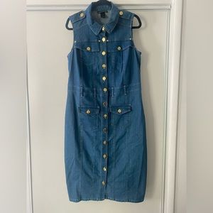 Ashley Stewart sleeveless jean dress